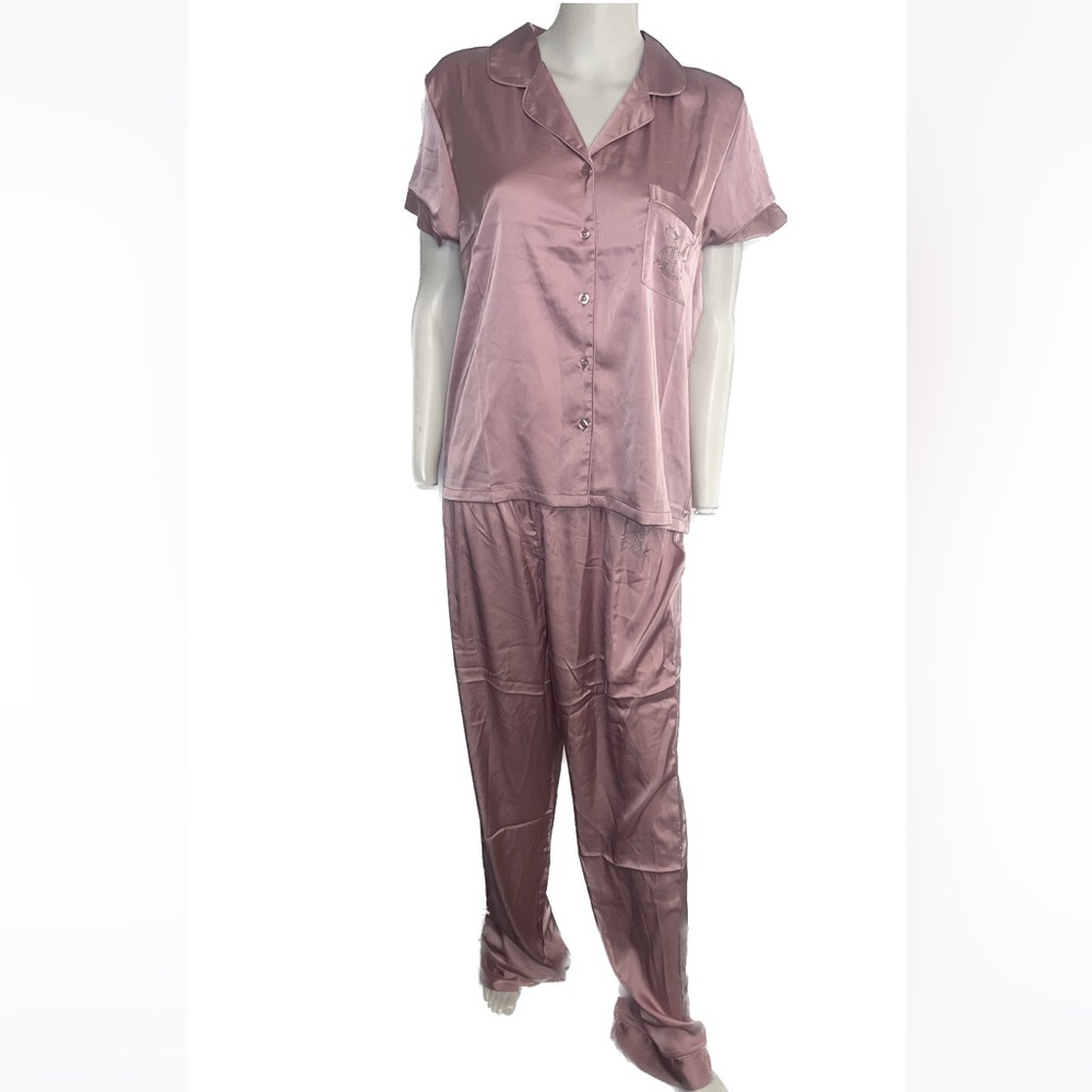 NWT juicy couture silk pajama set size large